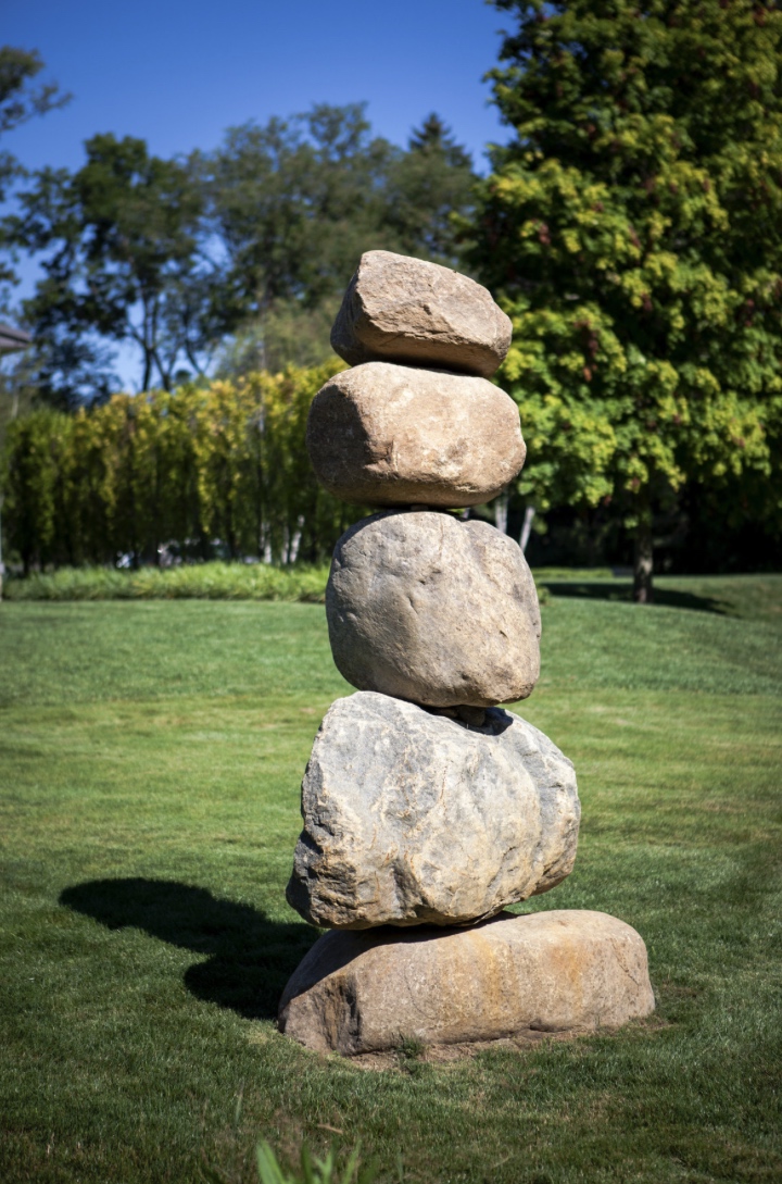 Cairn for entry court or zen garden